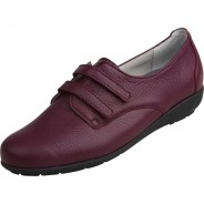 Preisvergleich für Schuhe: Natural Feet Klettschuhe Kletter Frieda aus flexiblem Hirschleder, violett, 41
