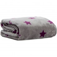 Preisvergleich für Heimtextilien: Kuscheldecke »Snug Me« Supersoft Stars 200 x 150 cm grau/lila Gr. 150 x 200