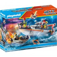 Preisvergleich für Spiele: PLAYMOBIL® City Action - Seenot: Löscheinsatz mit Rettungskreuzer 70140