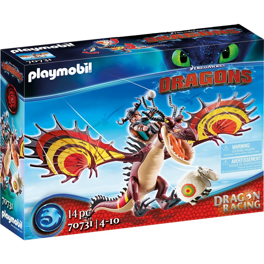 Spiele PLAYMOBIL® Dragons - Dragon Racing: Rotzbakke und Hakenzahn 70731 im Preisvergleich