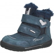 Preisvergleich für Schuhe: Primigi Leder/Textil Stiefel, Schwarz/Blau, 22