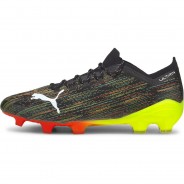 Preisvergleich für Schuhe: Puma Fußballschuhe ULTRA 1.2 FG/AG Herren, puma black-puma white-yellow alert, 42