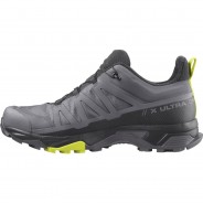 Preisvergleich für Schuhe: Salomon Wanderschuhe X ULTRA 4 Contagrip®,OrthoLite® Herren, quiet shade-black-evening primrose, 45 1/3