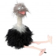 Preisvergleich für Stofftiere & Kuscheltiere: sigikid BeastsTown Kuscheltier Strauss "Head Up", 53 cm, schwarz/weiß