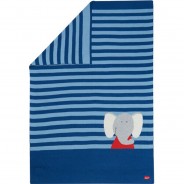 Preisvergleich für Heimtextilien: Strickdecke, Lolo Lombardo blau