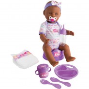 Preisvergleich für Puppen & Zubehör: New Born Baby Babypuppe, Violettes Zubehör
