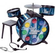 Preisvergleich für Musikinstrumente: Simba My Music World Elektronisches Schlagzeug, Lichteffeckte