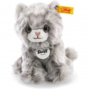 Preisvergleich für Stofftiere & Kuscheltiere: Steiff Kuscheltier Kätzchen "Minka", 17 cm, GRAU
