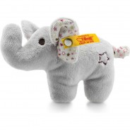 Preisvergleich für Baby & Kleinkind: Steiff Mini Knister-Rassel "Elefant", 11 cm, GRAU