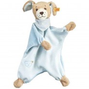 Preisvergleich für Baby & Kleinkind: Steiff Gute-Nacht-Hund Schmusetuch, blau, 30 cm