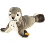 Preisvergleich für Stofftiere & Kuscheltiere: Steiff Kuscheltier Seehund "Robby", 30 cm, GRAU
