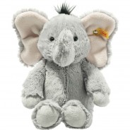 Preisvergleich für Stofftiere & Kuscheltiere: Steiff Soft Cuddly Friends Kuscheltier Elefant "Ella", 30 cm, GRAU