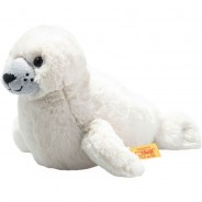 Preisvergleich für Stofftiere & Kuscheltiere: Steiff Soft Cuddly Friends Kuscheltier Robbenbaby "Aro Heuler", 20 cm, WEIß