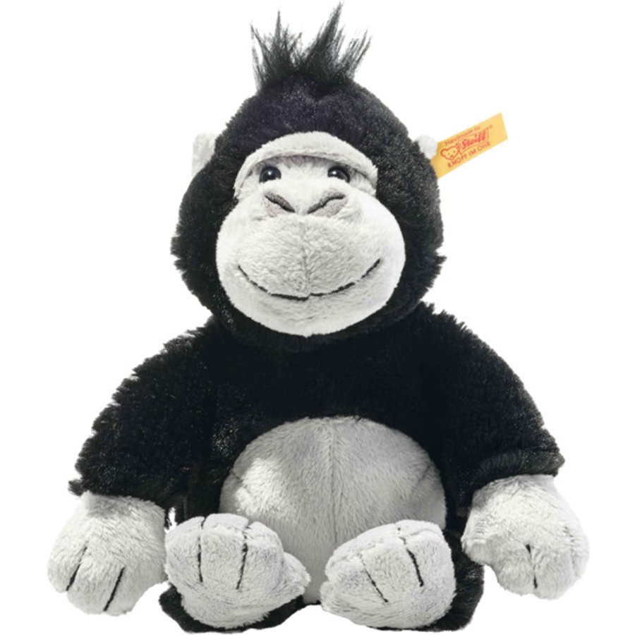 Stofftiere & Kuscheltiere Steiff Soft Cuddly Friends Kuscheltier Gorilla "Bongy", 20 cm, SCHWARZ/HELLGRAU im Preisvergleich