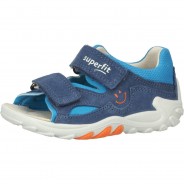 Preisvergleich für Schuhe: Lauflernsandale FLOW in WMS Weite M4 blau Gr. 21 Jungen Kinder