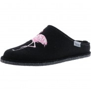 Preisvergleich für Schuhe: Tofee Damen Hausschuhe (Flamingo) schwarz, Schwarz, 37