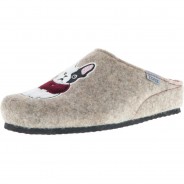 Preisvergleich für Schuhe: Tofee Damen Hausschuhe Pantoffeln Pantoletten Naturwollfilz (Mops) beige, Beige, 38