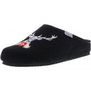 Preisvergleich für Schuhe: Tofee Herren Hausschuhe Pantoffeln Naturwollfilz (Hirsch) schwarz, Schwarz, 47