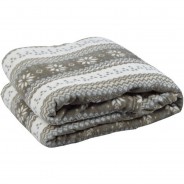 Preisvergleich für Heimtextilien: Vendome Soft-Coral Fleece Kuscheldecke beige/grau Gr. 150 x 200