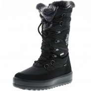 Preisvergleich für Schuhe: Vista Damen Halbschaft Winterstiefel Snowboots Kunstfell gefüttert Plateau schwarz, Schwarz, 38