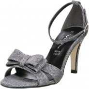 Preisvergleich für Schuhe: Vista Damen Sandaletten Glitzeroptik silber, Silber, 37
