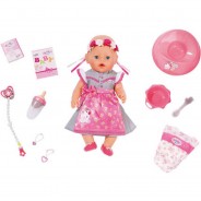 Preisvergleich für Puppen & Zubehör: BABY born® Puppen-Set "Soft Touch Dirndl", 43 cm, rosa/weiß
