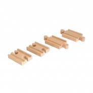 Preisvergleich für Holzspielzeug: Brio 33393 1/4 Ausgleichsschienen Mix Holz, für Holzeisenbahn