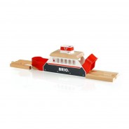 Preisvergleich für Holzspielzeug: Brio 33569 Fähre mit Licht & Sound für Holzschienenbahn