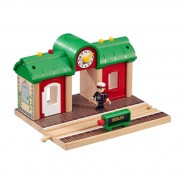 Preisvergleich für Holzspielzeug: Brio 33578 Sprechender Bahnhof für Holzeisenbahn