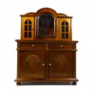 Preisvergleich für Puppen & Zubehör: Creal 27383 Küchenbuffet Buffetschrank Nussbaum 1:12 für Puppenhaus