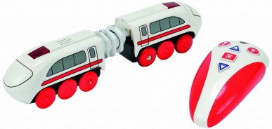 Preisvergleich für Holzspielzeug: Eichhorn 1316 Zug mit Infrarot-Fernsteuerung für Holzeisenbahn