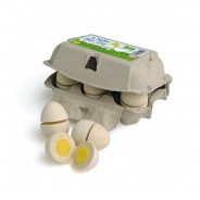 Preisvergleich für Küche & Kaufladen: Erzi 17015 Eier aus Holz zum Schneiden für die Kinderküche