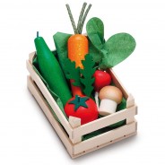 Preisvergleich für Küche & Kaufladen: Erzi 28241 Sortiment "Gemüse" in Kiste Holz für Kaufladen
