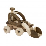 Preisvergleich für Holzspielzeug: goki 55910 Holzauto Radlader natur Holz