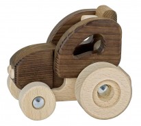 Preisvergleich für Holzspielzeug: goki 55911 kleiner Traktor Naturholz Holz ab 2 Jahre geeignet