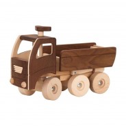 Preisvergleich für Holzspielzeug: goki 55914 großer Kipper natur lenkbar Holz