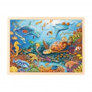 Preisvergleich für Puzzle: goki 57432 Einlegepuzzle "Great Barrier Reef" Holz
