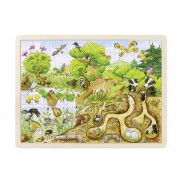 Preisvergleich für Puzzle: goki 57582 Einlegepuzzle "Erlebnis Natur" Holz