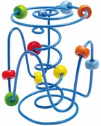 Preisvergleich für Baby & Kleinkind: Hape Mobile Motorikschleife "Spring a Ling", Metall, Holz-Kugeln