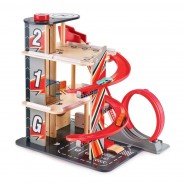 Preisvergleich für Holzspielzeug: Hape E3019 Stunt Fahrbahn mit Ladestation passend für viele Diecast Modelle