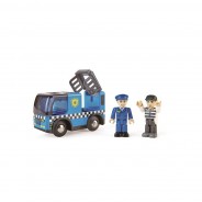 Preisvergleich für Holzspielzeug: Hape E3738 Polizeiauto mit Sirene auch für Holzeisenbahn