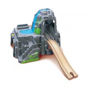 Preisvergleich für Holzspielzeug: Hape E3739 Tunnelkombination mit Licht und Sound für Holzeisenbahn
