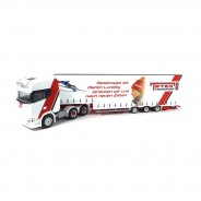 Preisvergleich für Autos: Herpa 313988 Scania CS 20 HD 6×4 Meusburger-Sattelzug "Toten Transport / Mare...
