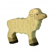 Preisvergleich für Holzspielzeug: Holztiger 80076 Lamm weiß Holztier goki