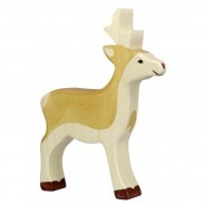 Preisvergleich für Holzspielzeug: Holztiger 80089 Rehbock 12,5x16x2,3 cm Holztier
