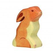 Preisvergleich für Holzspielzeug: Holztiger 80099 Hase sitzend Holztier goki