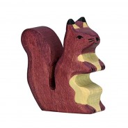 Preisvergleich für Holzspielzeug: Holztiger 80106 Eichhörnchen braun Holztier goki