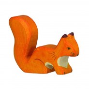 Preisvergleich für Holzspielzeug: Holztiger 80107 Eichhörnchen orange Holztier goki