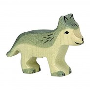 Preisvergleich für Holzspielzeug: Holztiger 80110 Wolf, klein Holztier