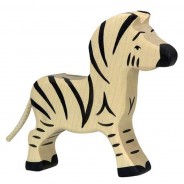 Preisvergleich für Holzspielzeug: Holztiger 80153 Zebra, klein 12 cm lang Holztier
